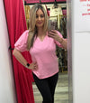 Neon Pink Comfy Top