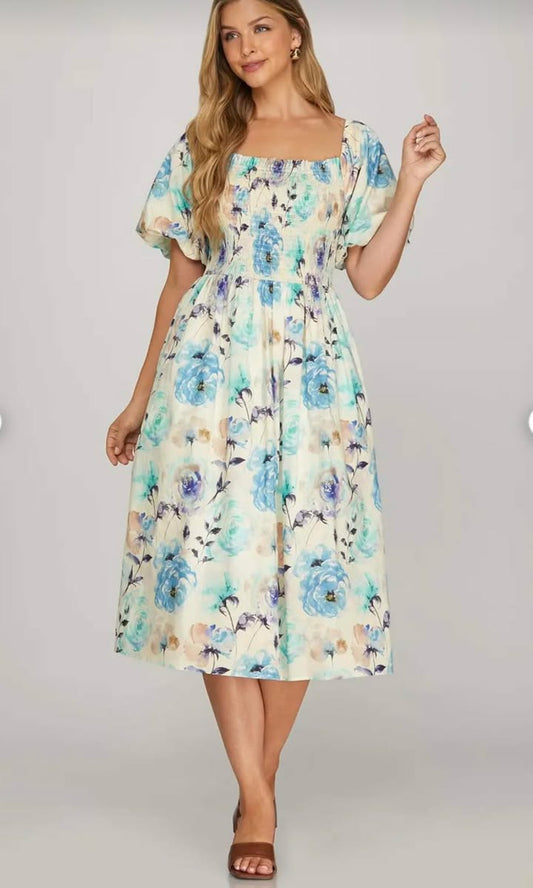 Ocean Bloom Dress