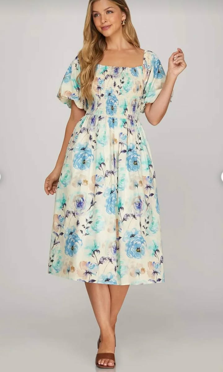 Ocean Bloom Dress