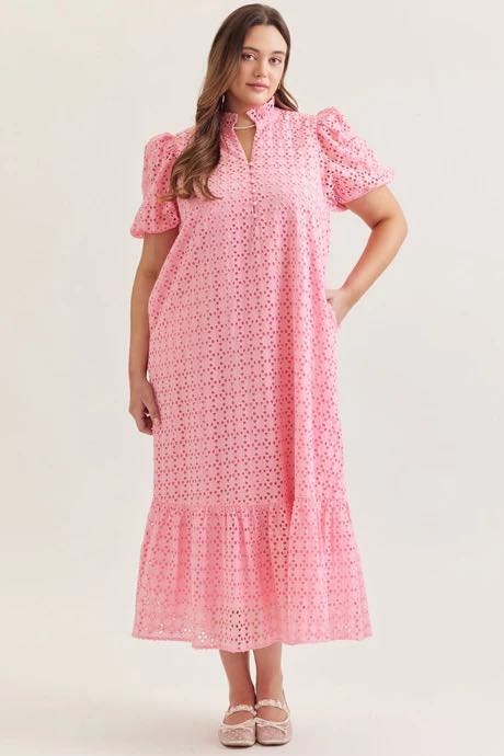 Rose Eyelett Dress