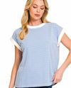 Royal Blue Stripe Top