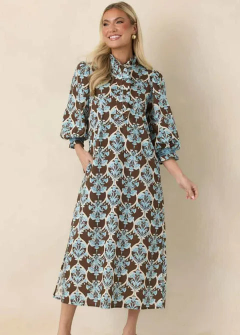 Mocha Blue Dress
