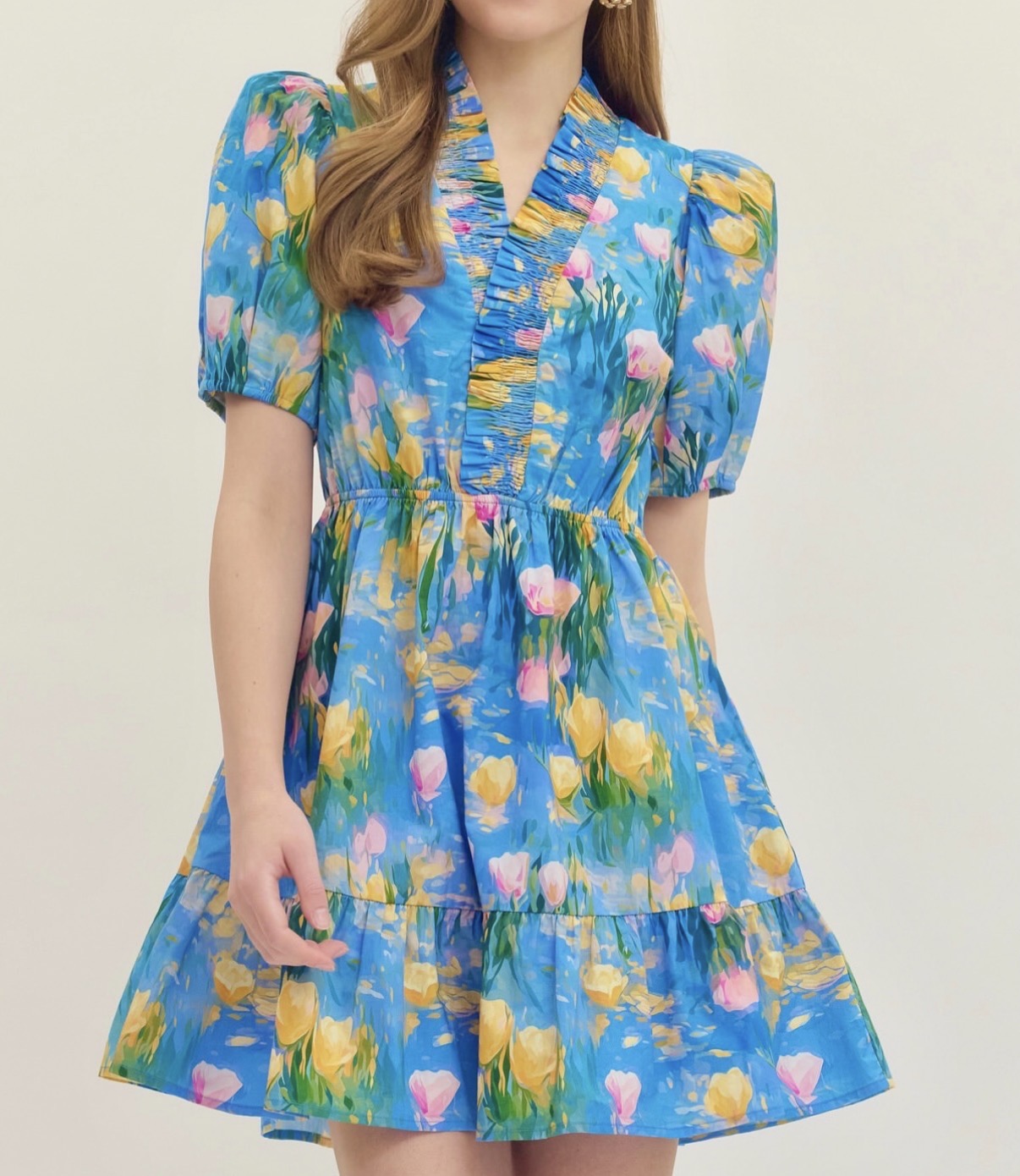 Watercolor Tulips Dress