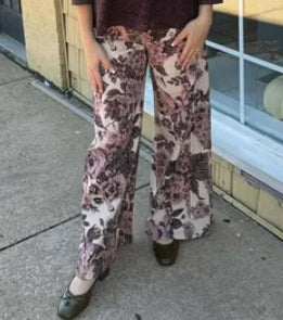 Blush Floral Pants