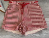 Stripe Drawstring Shorts