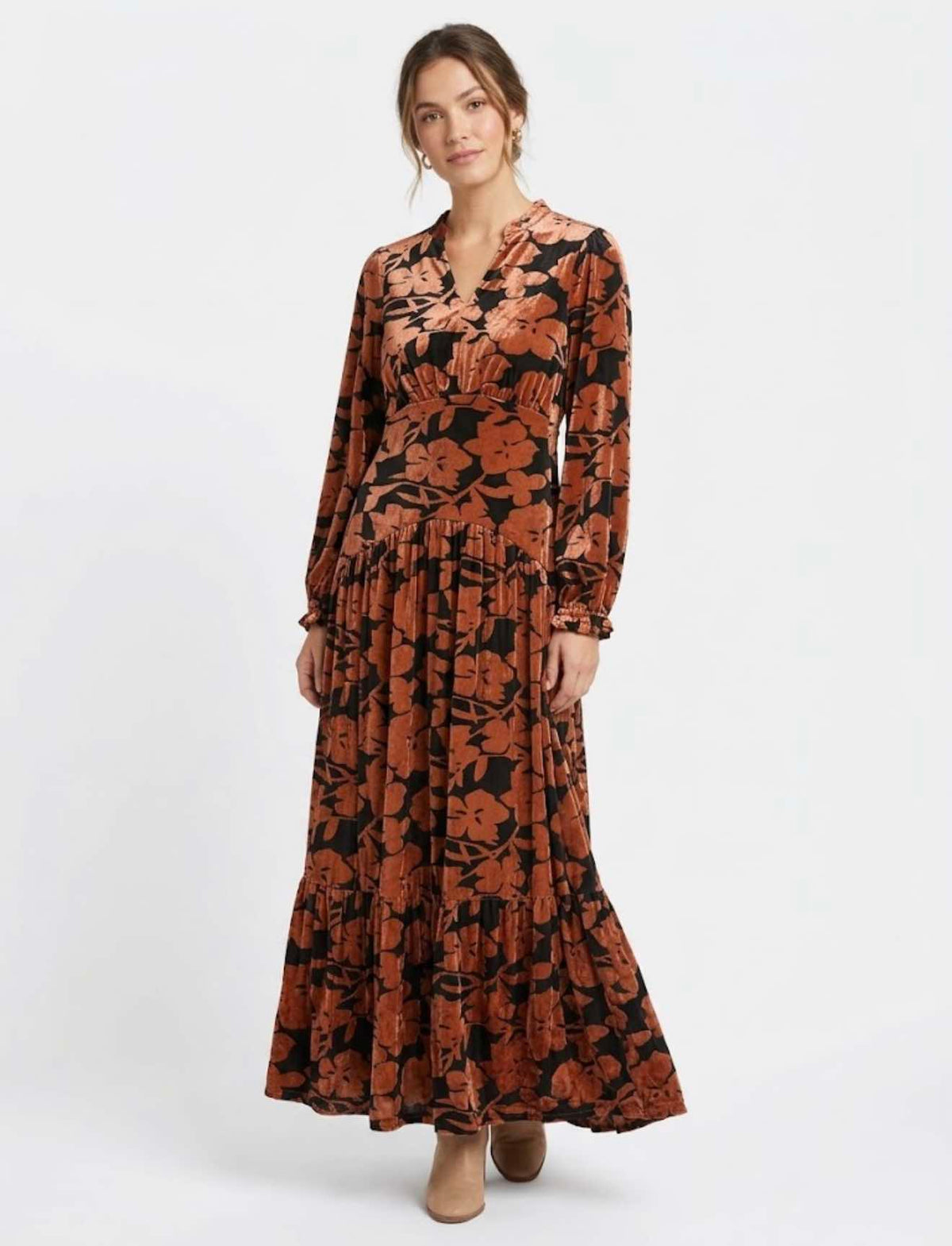 Nightingale Velour Maxi Dress