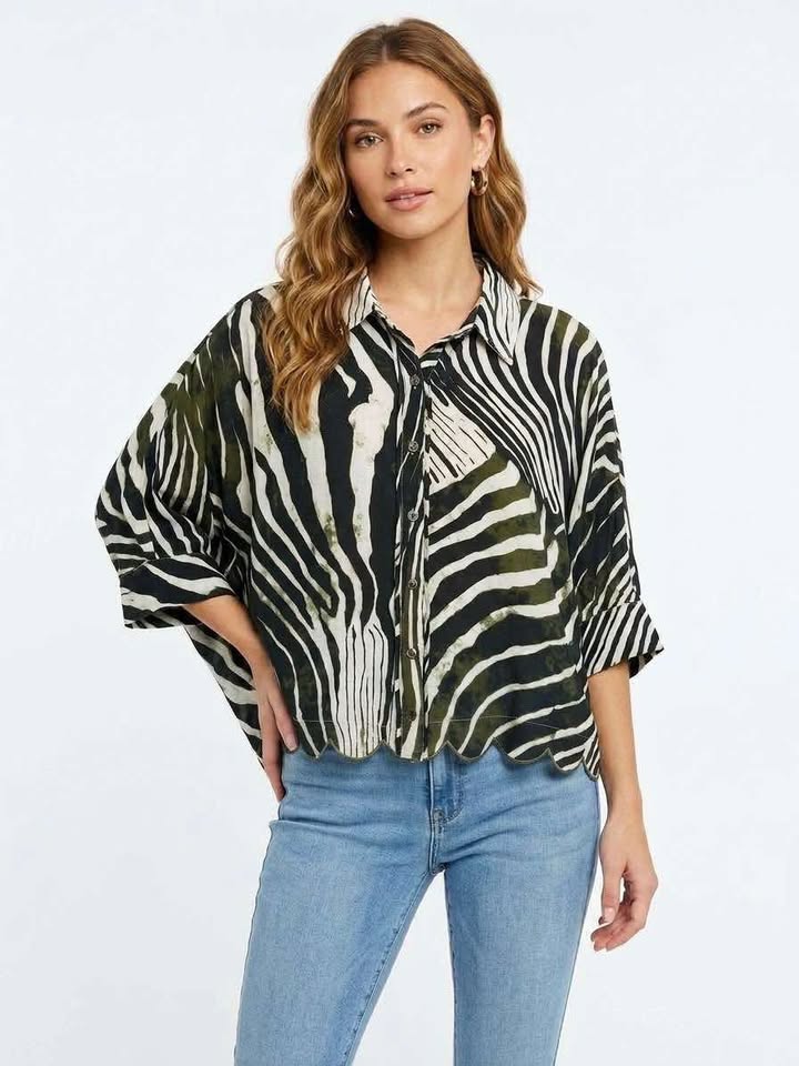 Classic Black Zebra Top