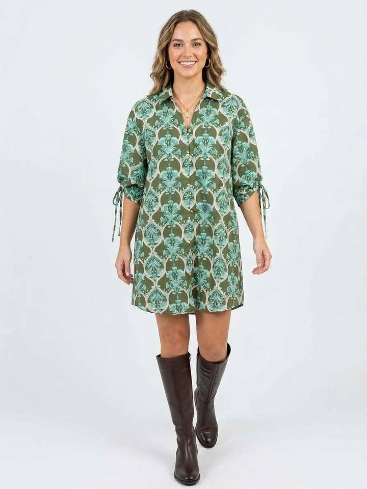 Evergreen Bloom Dress