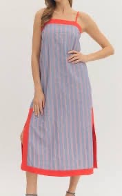 Red and Blue Breeze Maxi