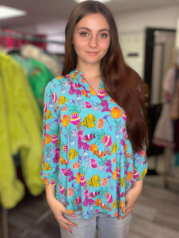 Under The Sea Top DEAR SCARLETT