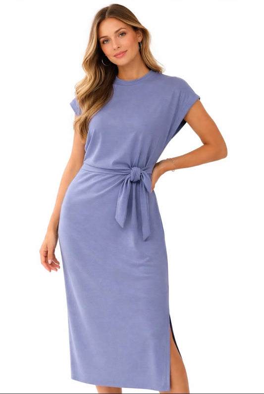 Periwinkle wrap dress