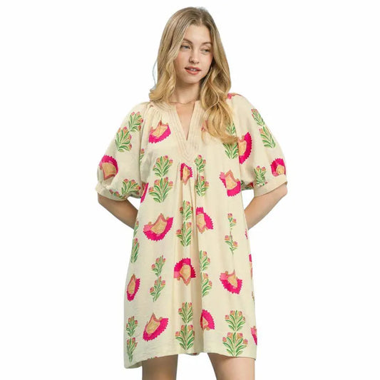 Abstract Azalea Dress
