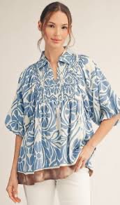 Rustic Bloom Top