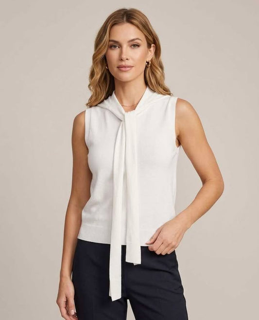 Preppy White Sweater