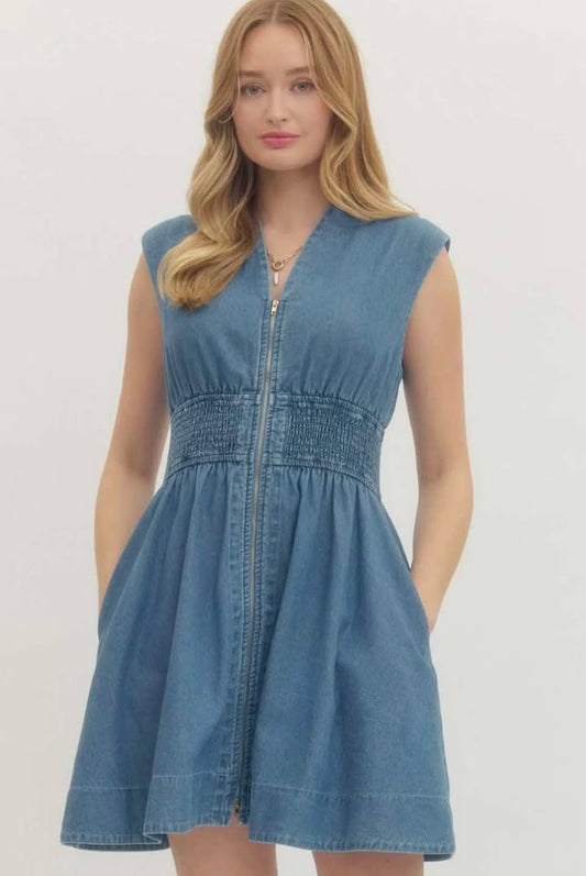 Dreamy Denim Short Dress