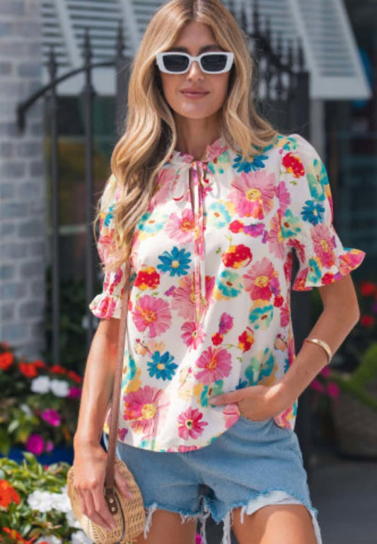 Opalite Daisy Top