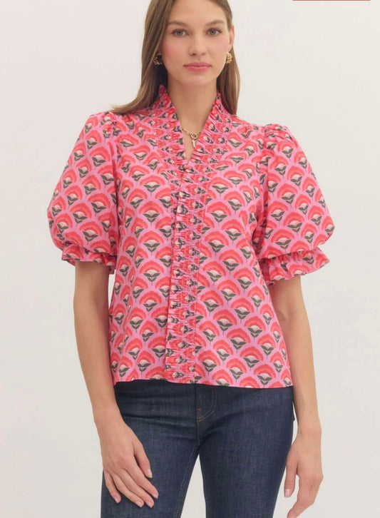 Flutter Floral Top