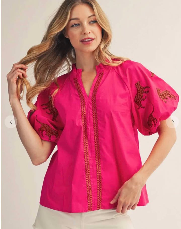 Cheetah Walk Top