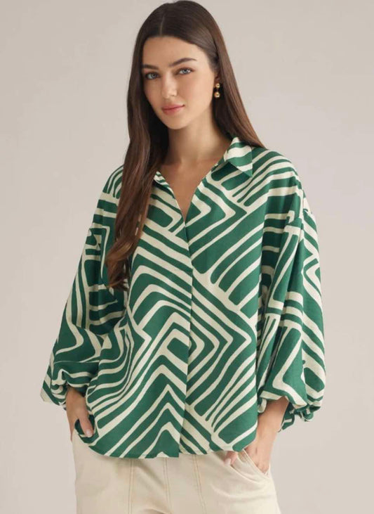Green Gloria Top