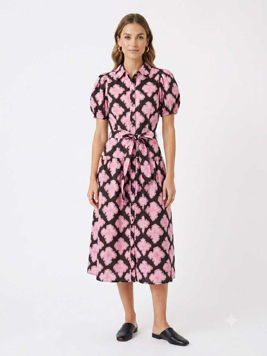 Night Pink Petals Dress