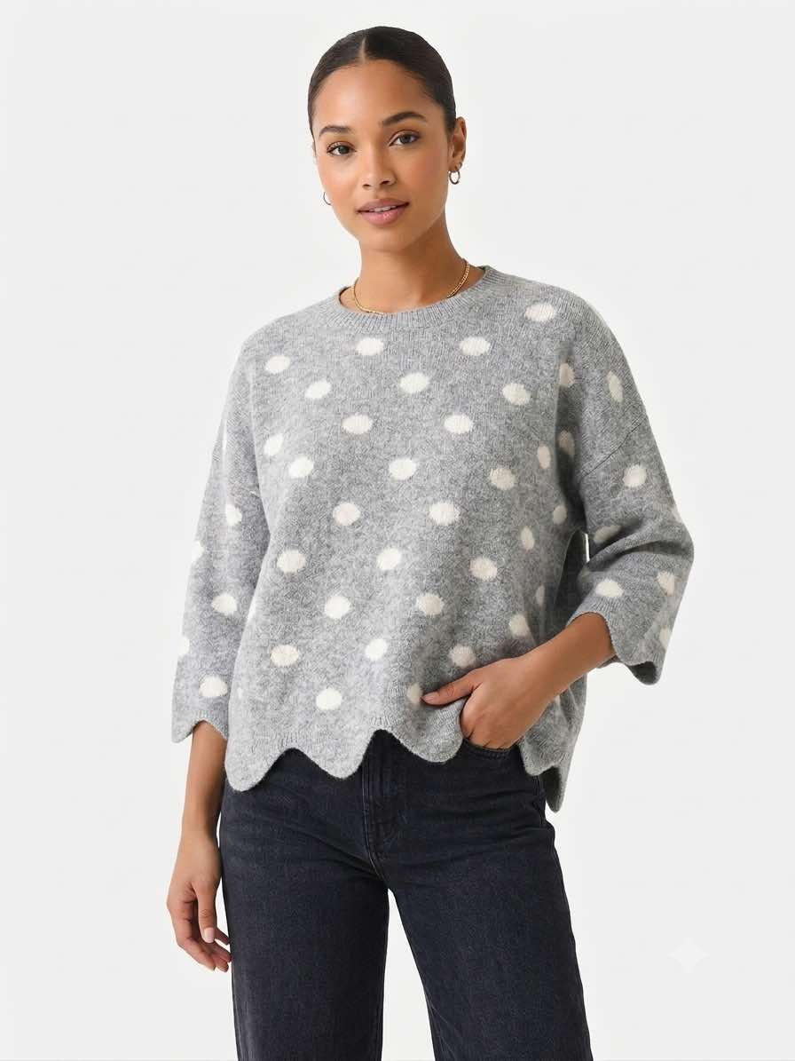 Cloudy Dots Sweater