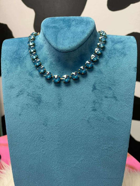TOVA Sofia Teal Necklace