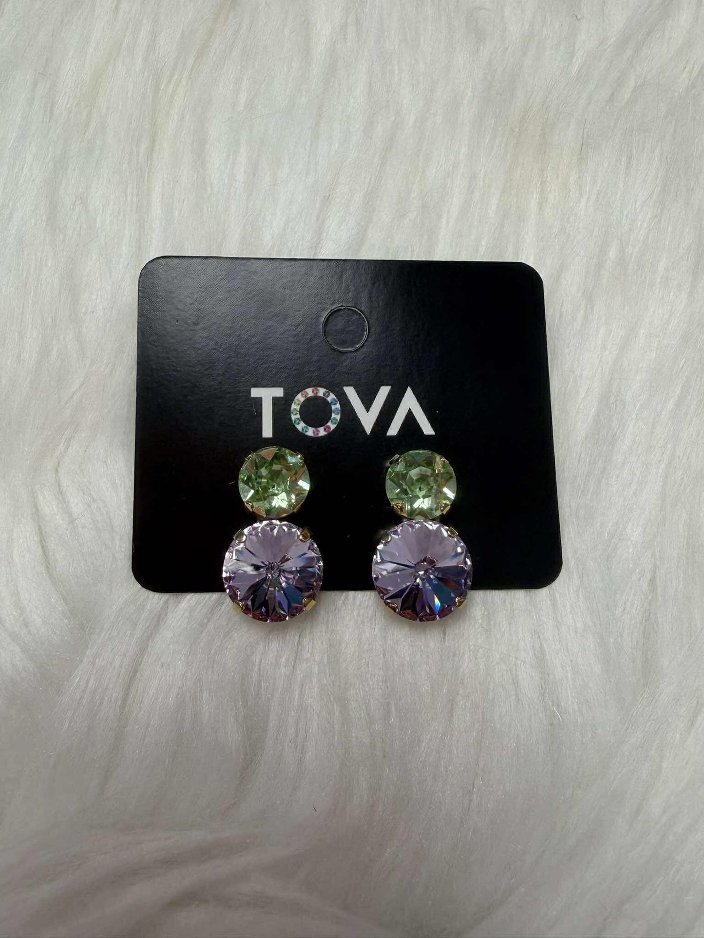 TOVA Maegan Violet Fairy Dust Earrings