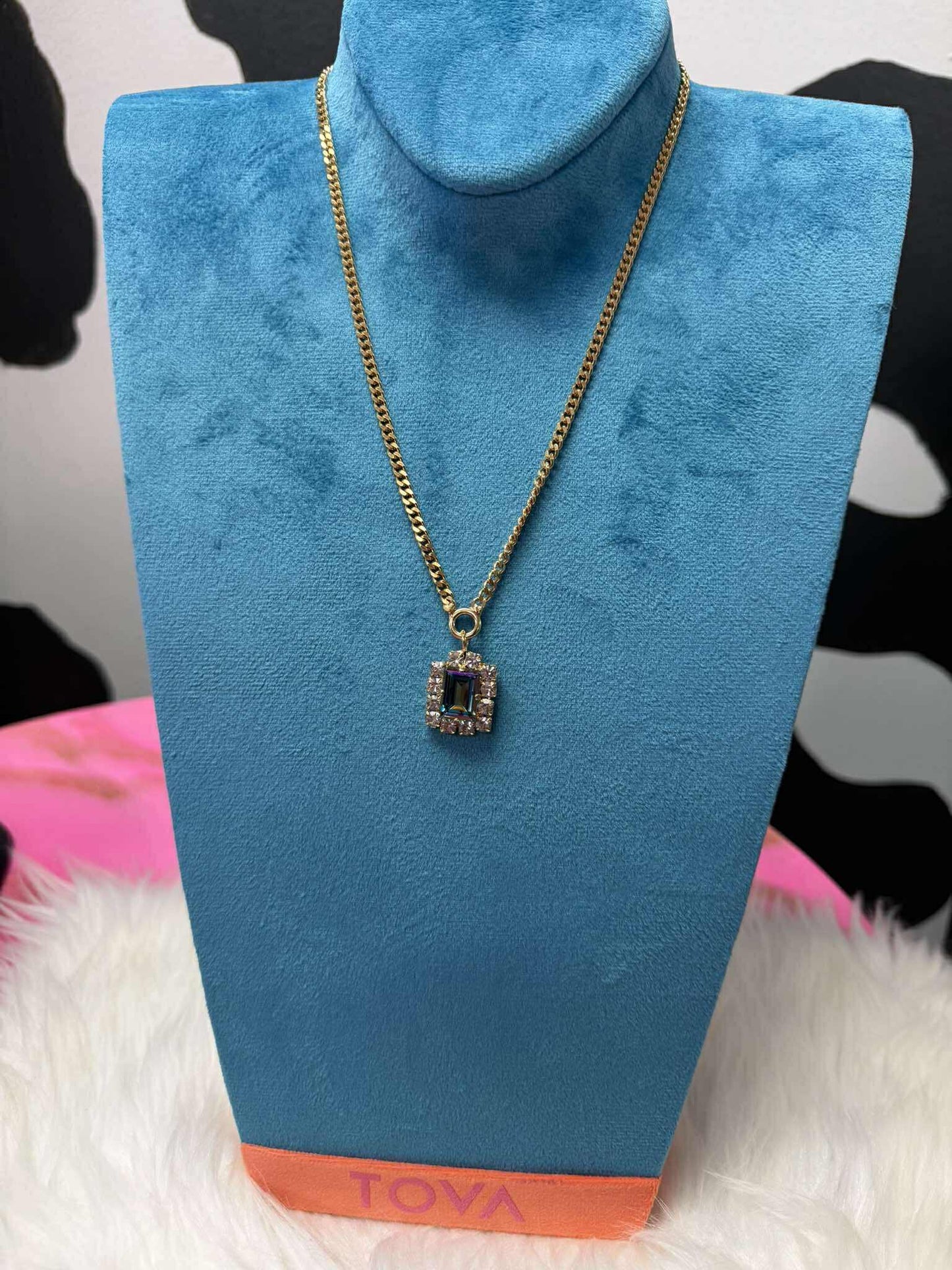 TOVA Darla Blue Lemon Necklace