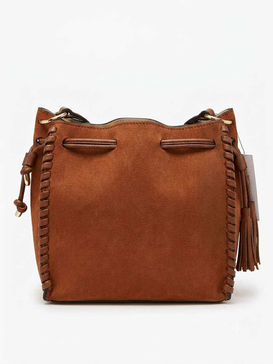 Brown Elsa Bucket Bag