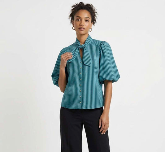 Peacock Stripes Top