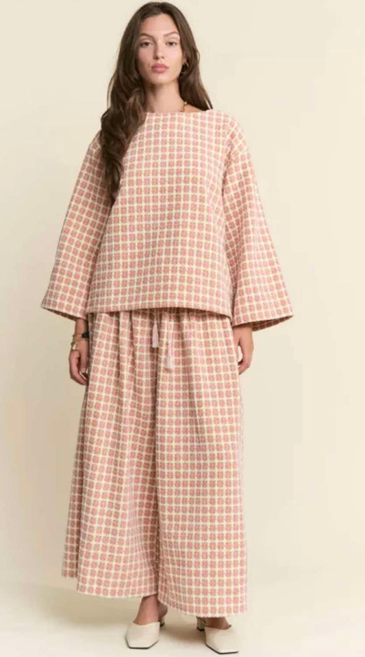 Preppy In Pink Two Piece Set