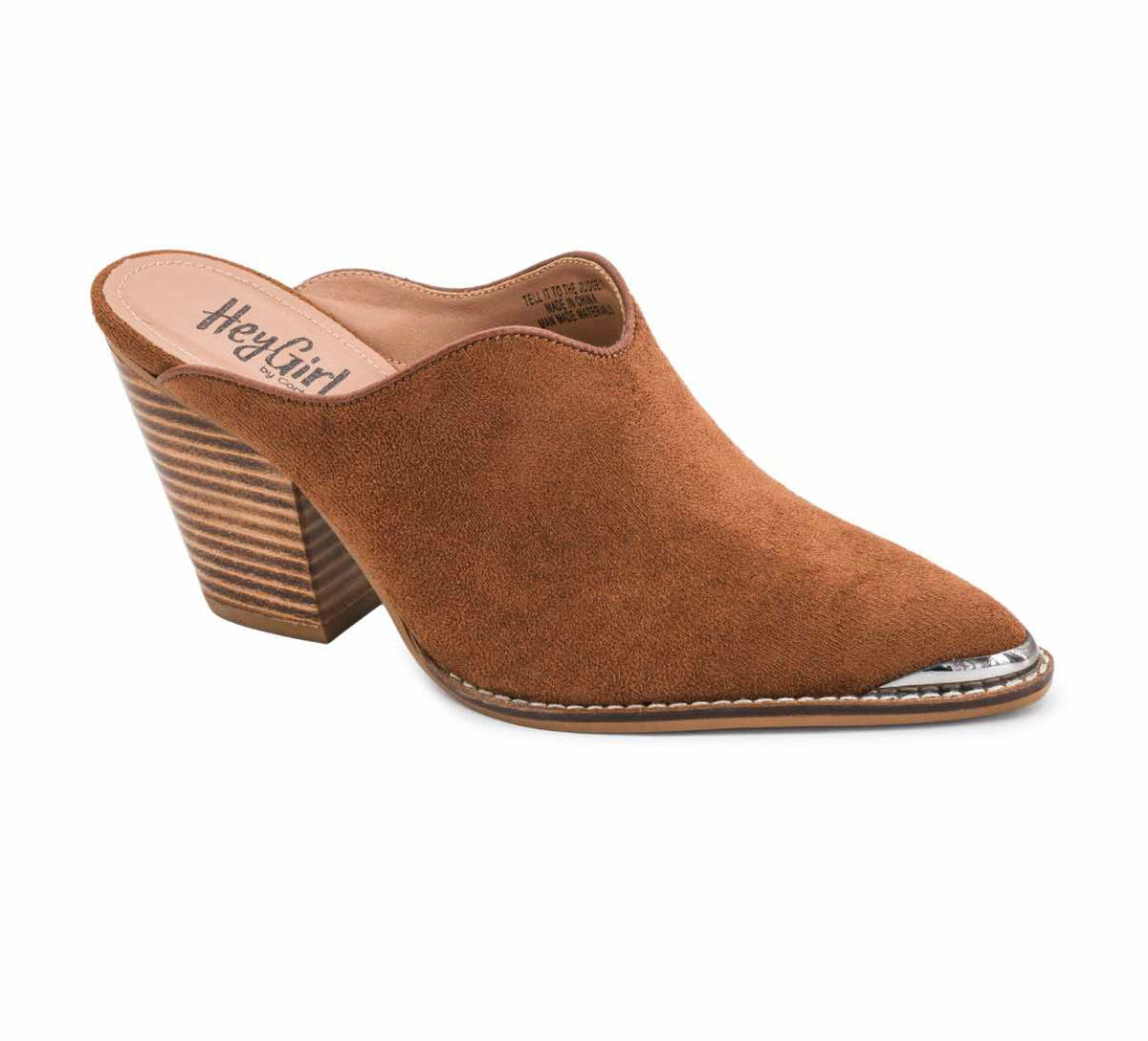 Tell It To The Judge Tobacco Faux Suede