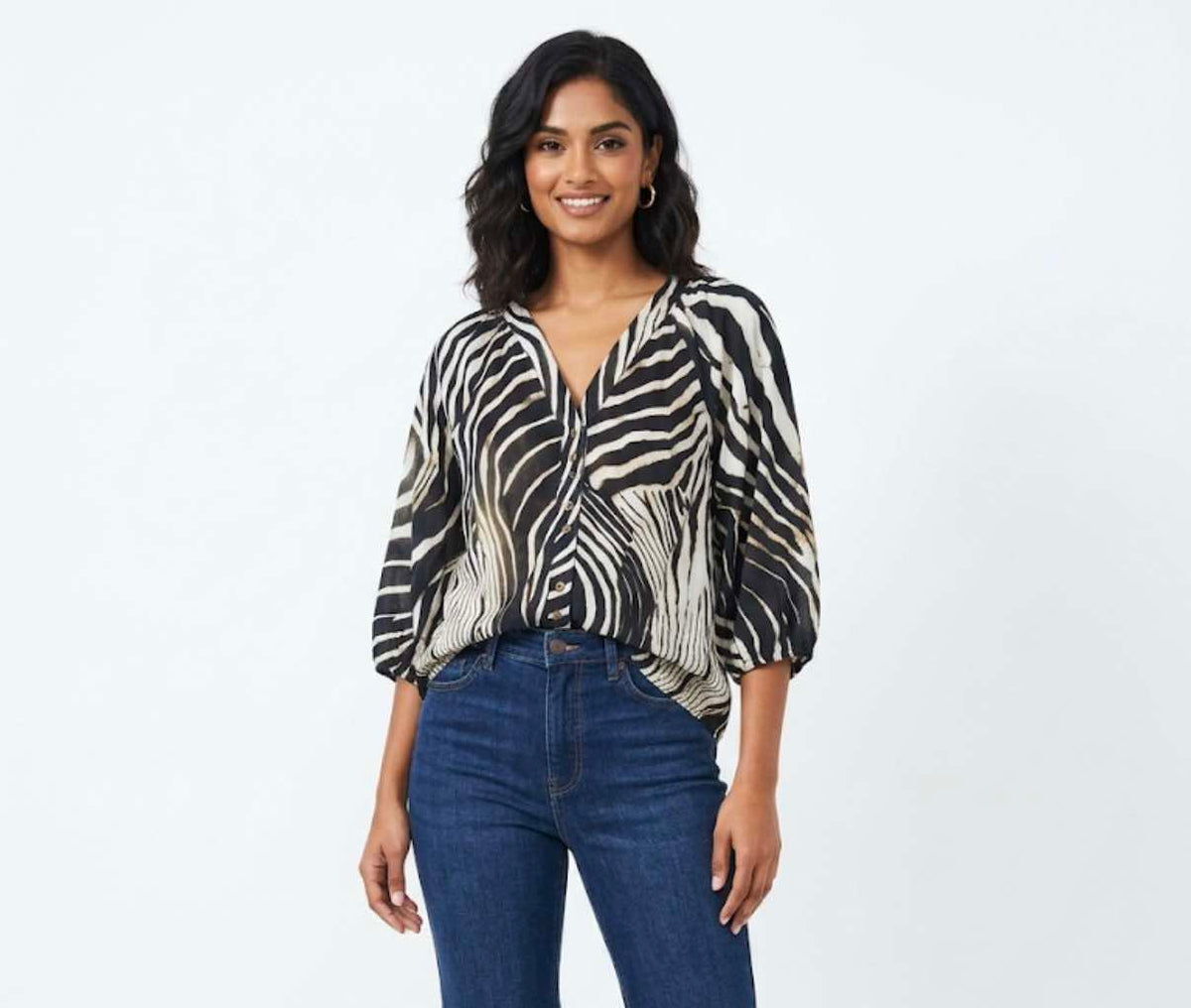 Zebra Stripe Top