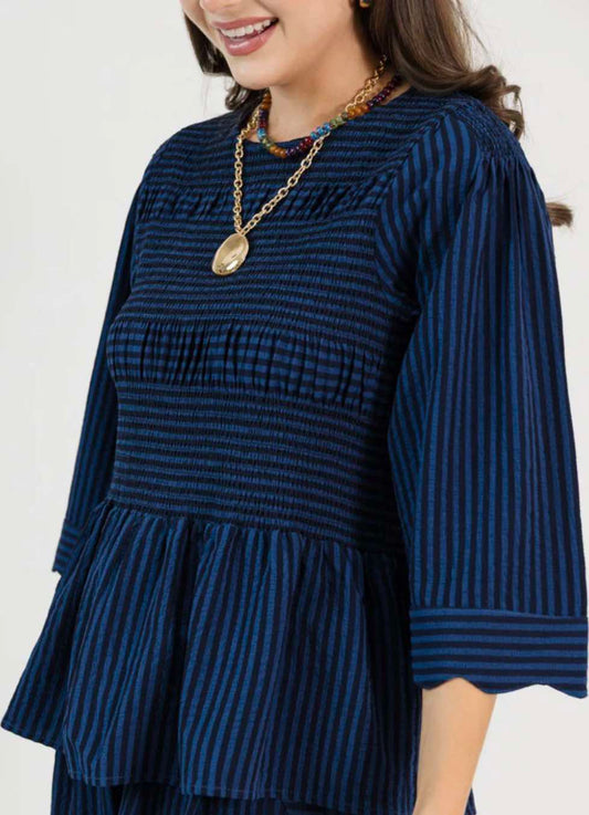 Midnight Scallop Top