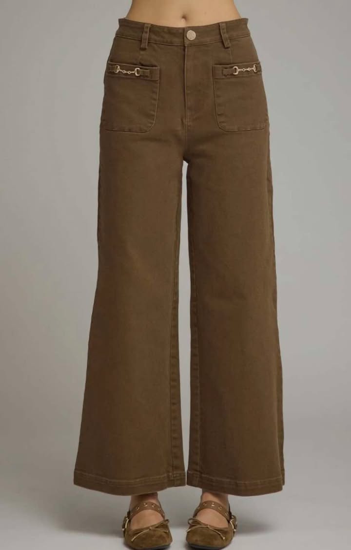 Ruth Ann Gold & Brown Pants