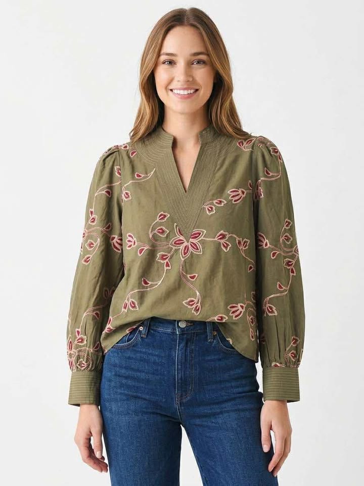 Floral Jewel Top
