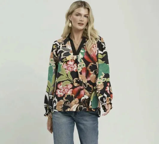 Black Fall Garden Top