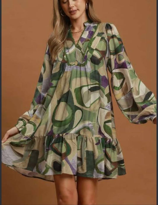 Olive Mix Dress