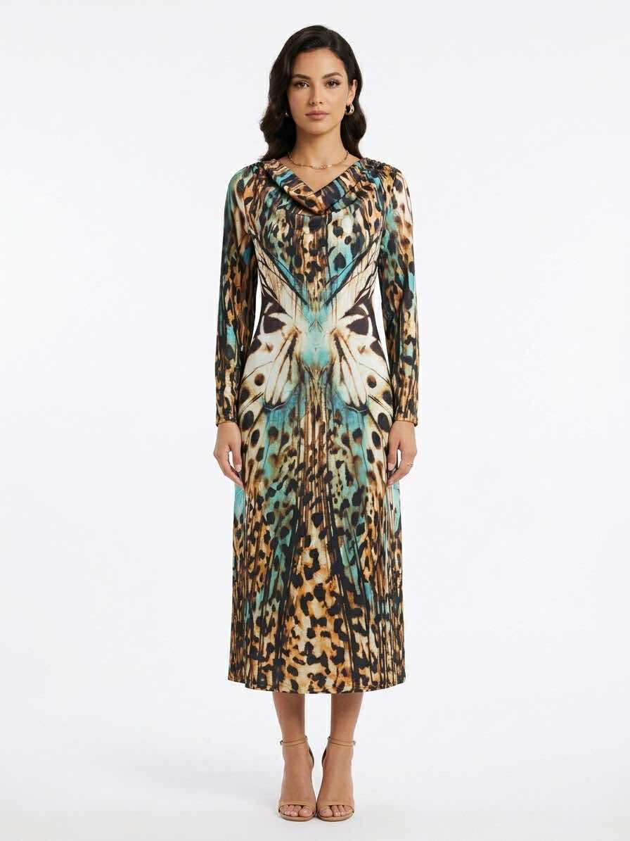 Butterfly Silk Dress
