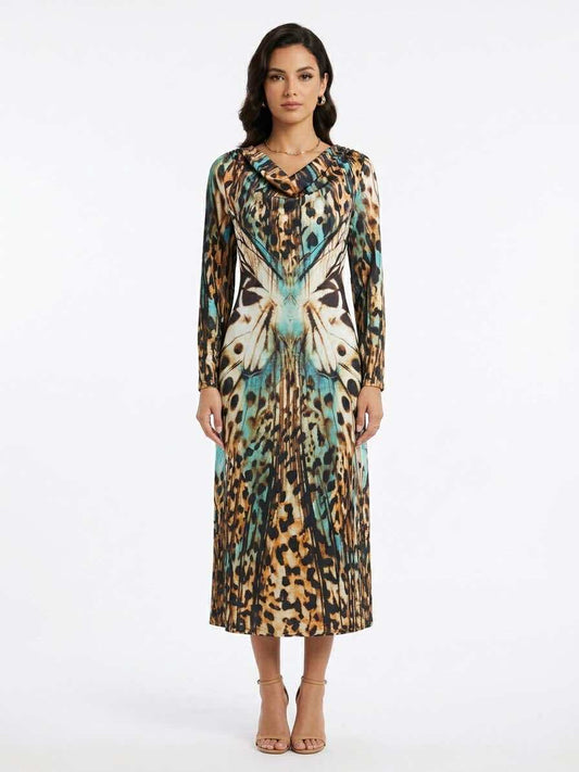 Butterfly Silk Dress