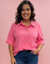 Spring Queen Pink Curvy Top
