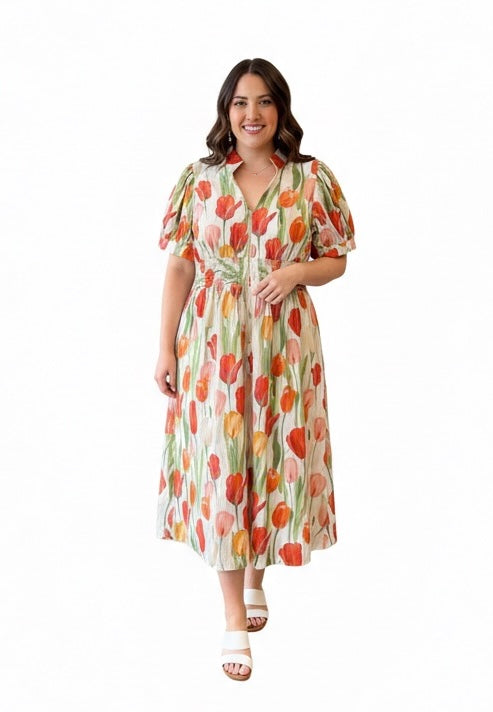 Twirling Tulips Dress