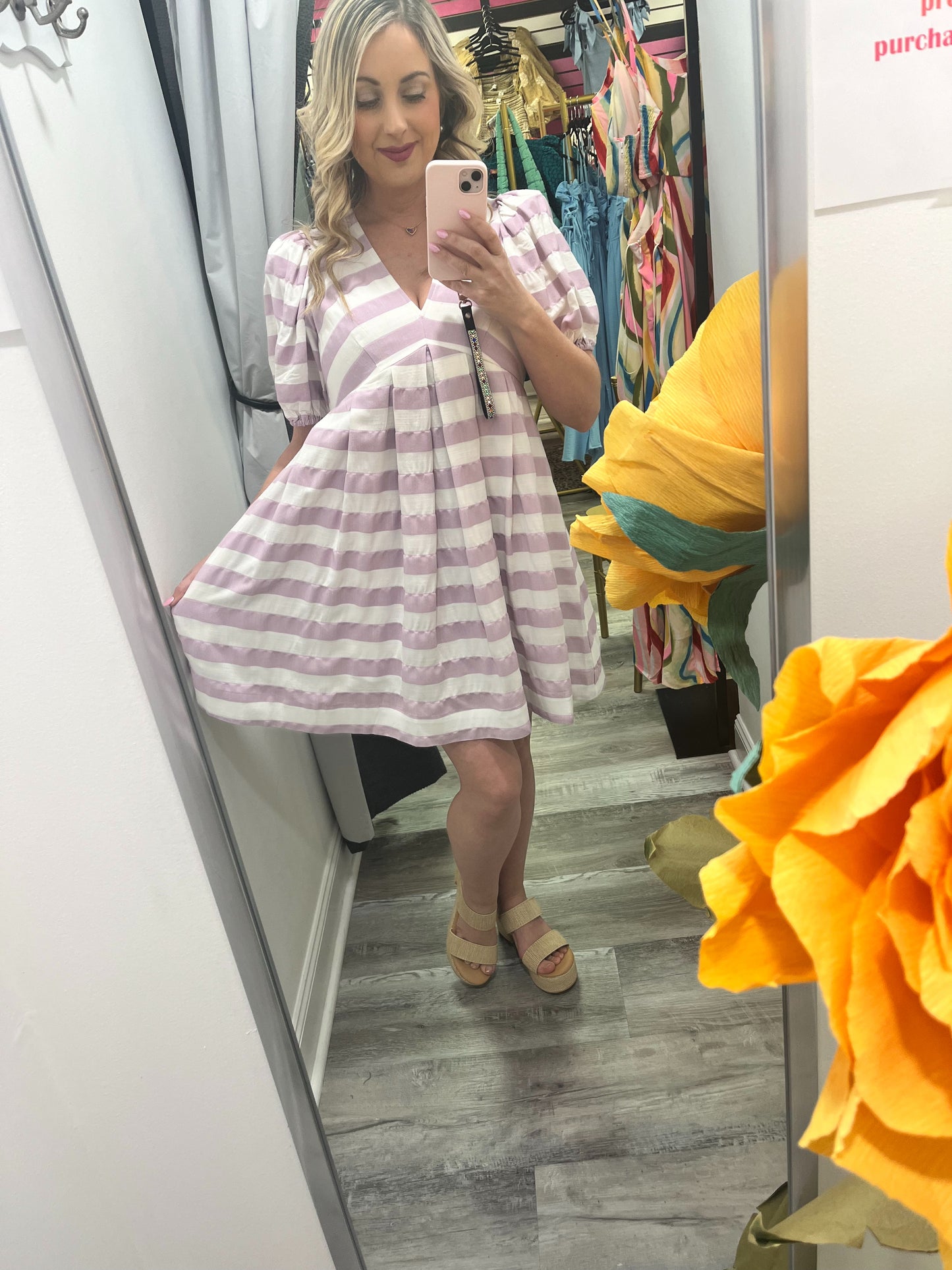 Lovely Lavender Mini Dress
