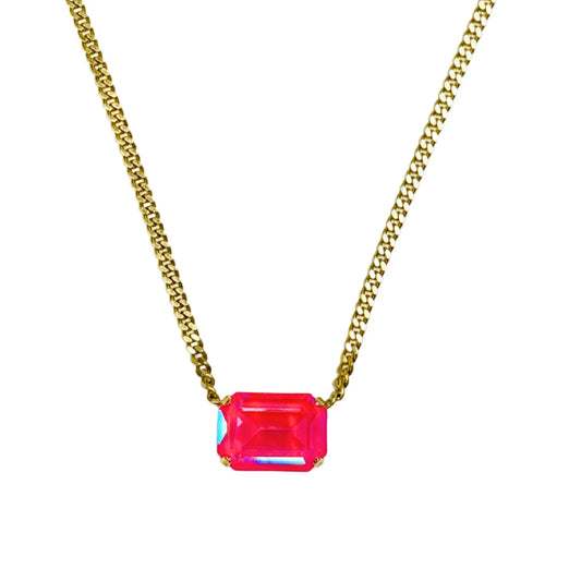 TOVA x The Rubin Necklace Fuchsia Moon