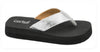 Overboard Silver Flip Flops