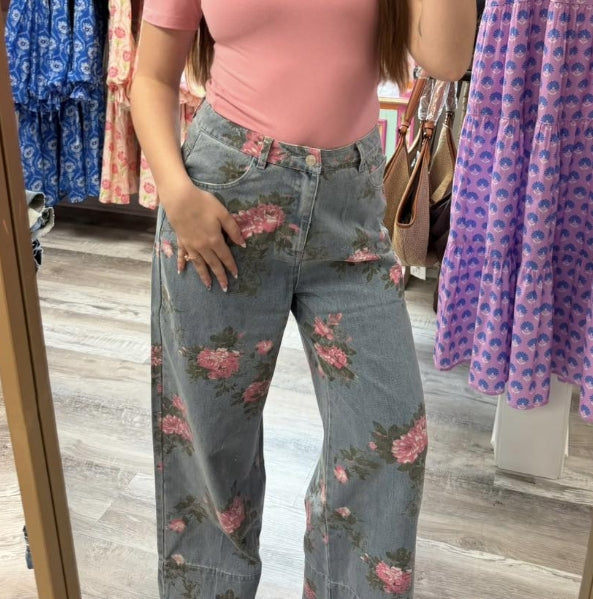 Floral Jeans