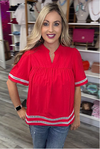 Jazmín Top Rojo