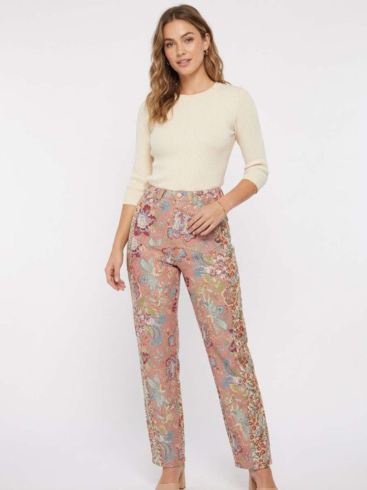 Jacquard Barrel Pants