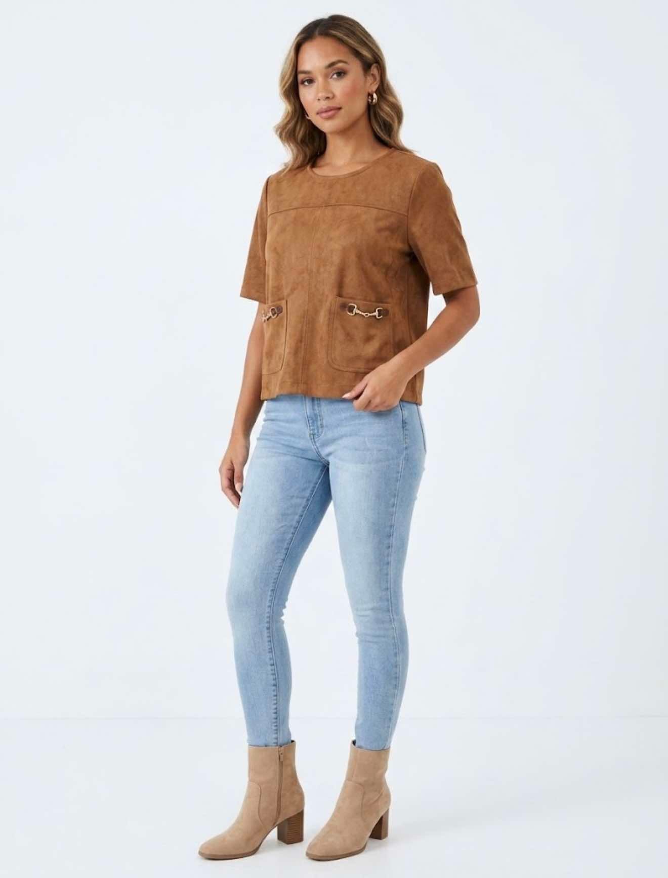 Maple Suede Top