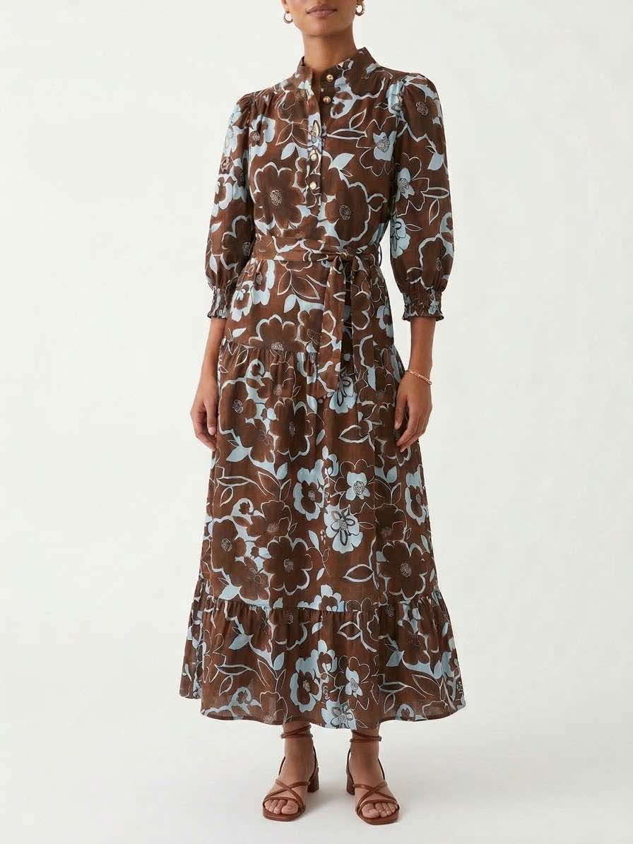 Mocha Bluebell Dress
